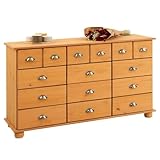 IDIMEX Kommode Schubladenschrank Landhauskommode Sideboard Colmar mit 12 Schubladen,...