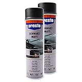 Presto 2X Rallye Spray Kontrast TEILLACKIERUNG Karosserie FELGEN SCHWARZ MATT 40