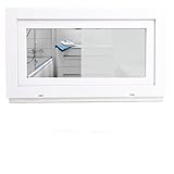 Kunststofffenster Badezimmerfenster Fenster - 3-fach Satinato Milchglas Verglasung -...