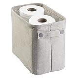 mDesign Toilettenpapierhalter (klein) aus Baumwolle – auch als Aufbewahrungskorb für...