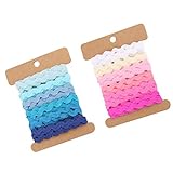 KESYOO 8mm RIC Rac Trim Band Regenbogen Band Zackenlitze Band zum Basteln...