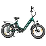 E Bike Klapprad 20 Zoll Elektrofahrräder，E-Faltrad Damen und Herren, 48V 18A*2...