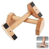 Liegestützgriffe 2 Push Up Bars Holz Parallettes gelenkschonende Liegestützgriffe...