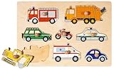 Goki 57996 - Steckpuzzle - Verkehrsmittel
