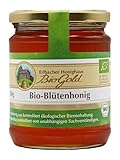 Erlbacher Honighaus BioGold Bio-Blütenhonig 500g flüssig - Aromatisch-vollmundiger und...