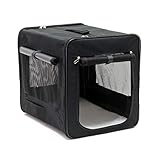 Wiltec Faltbare Transportbox für Haustiere, Größe M (58x46x53 cm), mit herausnehmbarem...