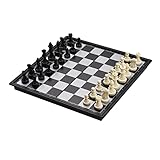 Garosa Reise-Schachbrettspiel, Magnetisches Tragbares Brettset für Familienspaß und...