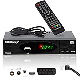 Premium X Kabel Receiver DVB-C FTA 530C Digital FullHD TV Auto Installation USB...