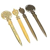 ZJchao Brieföffner, 4 Stück, Brieföffner aus Zinklegierung, Dekorative Mit Seiner...