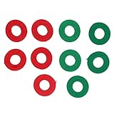 10pcs Faser Waschmaschinen Batterie obere Post -Beschützer -Leckageschutzdichtung Rot und...