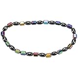 Nicfaky Handgemachte Gewichtsverlust Schwarz Stein Magnetfeld Therapie Fusskettchen...