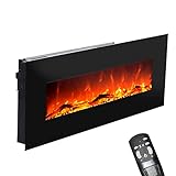 GLOW FIRE Elektrokamin mit Heizung und Kaminfeuer (Wandkamin) - elektrischer...