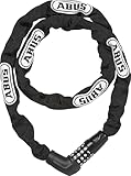 ABUS Kettenschloss Steel-O-Chain 5805C – Zahlenschloss aus 5 mm starken...