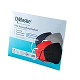 DMaske FFP2 Atemschutzmaske - Bunt - 20 Stück - Deutscher Hersteller - CE zertifiziert EN...