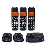 3 Handy -Home -Telefon mit Handy mit Einem Anruf mit Anrufblock, Erweiterbarem Kabellosen...