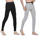 HMILYDYK Herren traditionelle Lange Unterhose Winter warme Thermounterwäsche Unterwäsche...