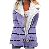 Lycurgius Wintermäntel für Damen, lässig, dicke Sherpa-Fleece-Jacke,...