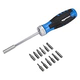 Amazon Basics Magnetischer Ratschen-Schraubendreher, 12 Stück, 1er-Pack,...