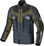 Berik Striker wasserdichte 3in1 Motorrad Textiljacke, grün/schwarz/dunkelgrau, 56