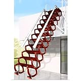 Dachbodenleitern Dachbodentreppe, manuell, zur Wandmontage, zusammenklappbar, einziehbar,...