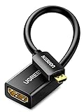 UGREEN 4K 60Hz Micro HDMI auf HDMI Adapter 3D 1080P Typ D auf A Adapterkabel...