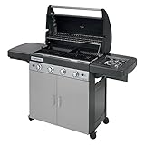 Campingaz 4 Series Classic LSG Gasgrill, BBQ Grillwagen mit 4 Edelstahlbrennern...