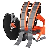 CPROSP Doppelschultergurt Motorsense, Doppel Schultergurt Rasentrimmer mit Breiter...