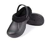 HEYO Clogs gefüttert Unisex warme Hausschuhe Gartenschuhe Winter Pantoletten...