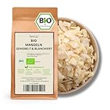Kamelur Bio Mandeln gehobelt und blanchiert (100g), hochwertige BIO Mandeln zum backen aus...