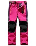 yeyity Kinder Skihose Cargo-Hose Softshellhose Jungen Mädchen Wanderhose Winter Outdoor...