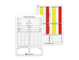 MyReferee Schiedsrichter Spielnotizkarten Fussball 50 Stück Neue Generation gemäß...