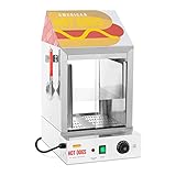 Royal Catering RCHW 1000H Hot Dog Steamer 100 Würstchen 25 Brötchen 1000 W Hot Dog...