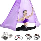Cioquli Aerial Yoga Hängematte Set, 5m x 2,8m Aerial Yogatuch Anti-Gravity...