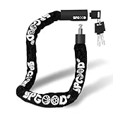 SPGOOD Fahrradschloss mit 3 Schlüssel,Fahradschloß 90CM aus 6mm...