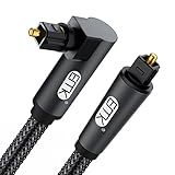 EMK Optisches Kabel, 360 Grad Rotierend Optisches Kabel Winkelstecker, Digital...