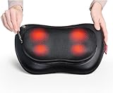 ALLJOY Massagekissen mit Wärmefunktion, Shiatsu Massagegerät für Nacken...