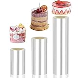 3 Rolle Tortenrandfolie - 8cm/10cm/15cm Hoch * 10m Tortenfolie, Transparent...