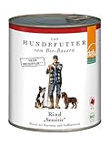 defu Hundefutter | 6 x 820 g | Bio Rind Sensitiv | Premium Bio Nassfutter Menü...