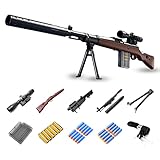 Funthy Rifle de Francotirador de Espuma 98K Con Alcance 20 Dardos Oficiales 6 Casquillos...