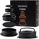GOURMEO 3 in 1 Burgerpresse - Burger Patty Presse für kleine große gefüllte Patties -...
