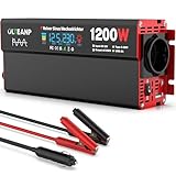 OLTEANP Wechselrichter 12V auf 230V Reiner Sinus,Spannungswandler 1200W Inverter...