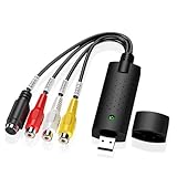 VHS digitalisieren gerät USB 2.0 Video Grabber Hi8 VHS zu DVD Videoaufnahme,...