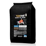 Tanoshi Koifutter - Grower Plus - 3mm 13,5 kg | Schwimmendes Hauptfutter für maximales...