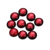 Hoement 30 Stück Halbkreis Resin Schmuckzubehör Rot DIY Ohrclips und Schmuckherstellung...