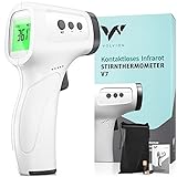 VOLVION V7 Fieberthermometer kontaktlos - Infrarot Thermometer für schnelles Fiebermessen...