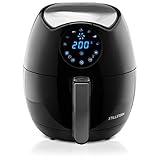 Stillstern Heißluftfritteuse 3,5L [1500W] mit 7 Programmen (Backen, Pommes,...