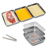 CEWROM Panierschalen Set, 3-teilig - Panier-Set aus Edelstahl Schale zum...