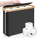Toilettenpapier Aufbewahrung Korb mit Deckel und Griff, wasserdichter klopapier...