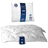 LILENO HOME Bettdecke 135x200 Set mit Kissen - Ganzjahre Bettdecke 135x200 mit Kopfkissen...