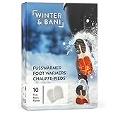 Winter & Bani Wärmepads 10 x 2 Stück – 8 Stunden warme Füsse – Extra dünne...